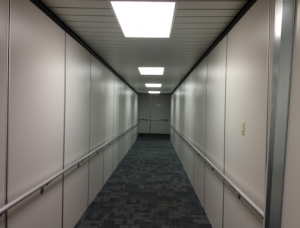 Advertising Available on Interior Jet Bridge Walls at Quad City International Airport.